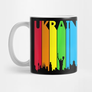 Ukraine Skyline LGBT Pride Mug